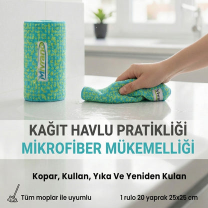 Mivrano Premium Mikrofiber Rulo Bez